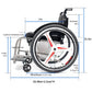 Extra-Large Lightweight Titanium Alloy Foldable Sports Wheelchair