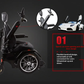 Electric standing wheelchair can lie down flat, stand up and lift feet wheelchair Intelligent disabled scooter