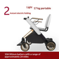 Lightweight Automatic Folding Electric Mobility Chair – 37.5 lbs, 18.6-Mile Range