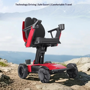 Lightweight Folding Intelligent Electric Wheelchair with Lithium Battery