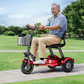 1000W Dual-Motor Foldable 3-Wheel Mobility Scooter – 330 lb Capacity