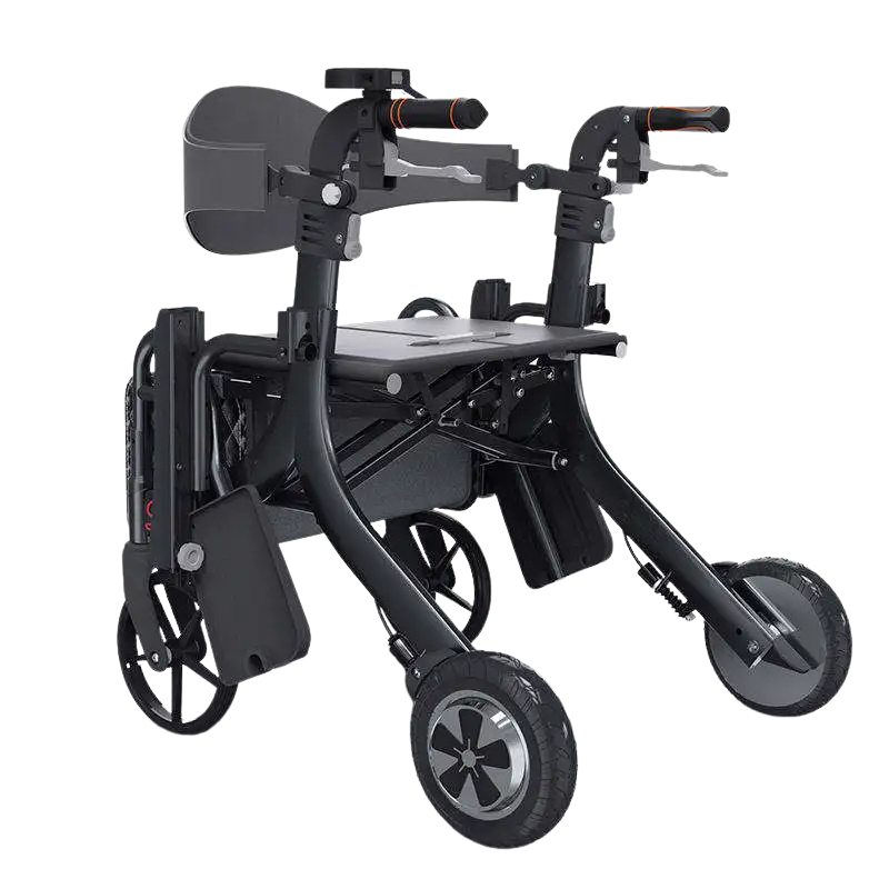 Portable Lightweight Electric Walking Rollator for Elderly