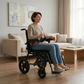 HA808N Medical Device Aluminum Alloy Foldable Electric Wheelchair for Disabled Persons