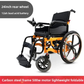Lightweight Folding Electric Wheelchair for Elderly and Disabled