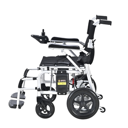 Folding Carbon Steel Electric Wheelchair with Dual 250W Motors