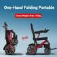 Ultra-Light Foldable Electric Wheelchair with 12A Lithium Battery