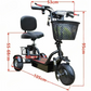 800W Foldable 3-Wheel 2-Seater Electric Mobility Scooter with Dual Baskets