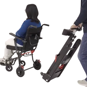 Foldable Electric Stair Climbing Wheelchair with Hydraulic Track