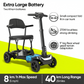 4 Wheel Portable Lightweight Electric Mobility Scooter for Elder Travel All Terrains Ultra Light 16kg Easy Fold Mobility Scooter
