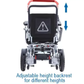 2026 Foldable Airline Approved Electric Wheelchair with 500W Dual Motors