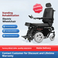 Electric Standing Rehabilitation Wheelchair for Elderly and Disabled