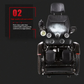 Electric standing wheelchair can lie down flat, stand up and lift feet wheelchair Intelligent disabled scooter
