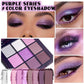 Purple-Toned Eyeshadow Palette, Matte & Glitter Shades, Highly Pigmented Waterproof Long-Lasting Eye Makeup