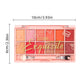 21-Color All-in-One Eyeshadow and Blush Palette, Matte Shimmer and Glitter Shades with Dual Makeup Brush