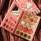 30-Color All-in-One Makeup Palette with Eyeshadow, Blush & Highlighter, Matte, Shimmer & Glitter