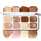 8-Color Shimmer Eyeshadow & Highlighter Palette, Highly Pigmented High-Gloss Finish, Long-Lasting Eye Makeup