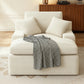 Corduroy Modular L-Shaped Cloud Sectional Sofa with Chaise – Spring Cushion Couch with Removable Washable Cover, No Assembly Required