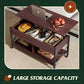 41.3" Lift Top Coffee Table with Hidden Storage, 4 Adjustable Wheels, Engineered Wood Espresso Center Table