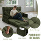 Foldable Floor Sofa Bed – Double-Size 5-Position Adjustable Corduroy Lounge Couch with Side Storage Pocket for Small Spaces