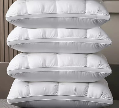 Luxury Hotel-Quality Bed Pillow with Ergonomic Support for Back, Side & Stomach Sleepers, Soft Supportive Sleeping Pillow