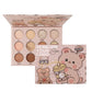 Cute Bear Eyeshadow Palette with Matte and Shimmer Shades, Warm Milk Tea Brown Eye Makeup