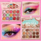 Ocean Seashell-Themed Eyeshadow Palette with Matte, Shimmer and Glitter Shades