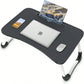 Portable Lap Desk Bed Table with Cup Holder & Tablet Slot, Laptop Tray with Carry Handle for Working, Writing & Eating