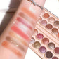 34-Color Coral & Nude Eyeshadow Palette with Brush, Highly Pigmented Matte & Shimmer, Waterproof & Sweatproof