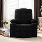 360° Swivel Rocking Recliner Chair with Massage & Heat – Chenille Upholstered Lounge Chair with Remote Control