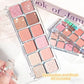 12-Color Eyeshadow Palette, Muted Shades with Matte & Glitter Finishes, Long-Lasting Eye Makeup