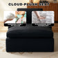 Black Corduroy Modular L-Shaped Sectional Sofa with Chaise – Cloud Spring Couch with Removable Washable Cover, No Assembly Required