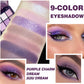 Purple Smoky Eyeshadow Palette, Matte & Shimmer Highly Pigmented Buildable Eye Makeup