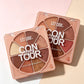 8-Color All-in-One Face and Eyeshadow Palette, Matte and Shimmer Blush, Contour and Bronzer Powder