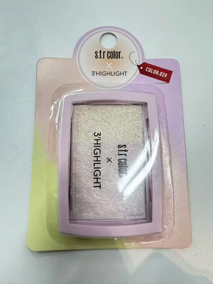 Heart-Shaped Baked Highlighter, Shimmer Face Powder for a Radiant Glow