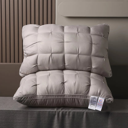 Luxury Hotel-Quality Bed Pillow with Ergonomic Support for Back, Side & Stomach Sleepers, Soft Supportive Sleeping Pillow