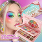 Ocean Seashell-Themed Eyeshadow Palette with Matte, Shimmer and Glitter Shades