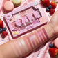 15-Color Purple Eyeshadow Palette, Matte & Glitter Highly Pigmented Eye Makeup