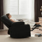 360° Swivel Rocking Recliner Chair with Massage & Heat – Chenille Upholstered Lounge Chair with Remote Control