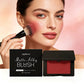 Dark Red Matte Powder Blush, Easy-to-Blend Cheek Color, 3.5g