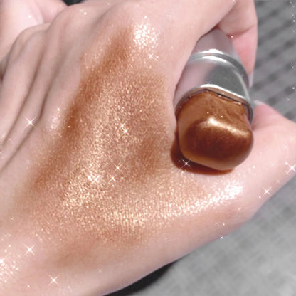 Shimmer Highlighter Stick, Blendable Waterproof Long-Lasting Face Makeup