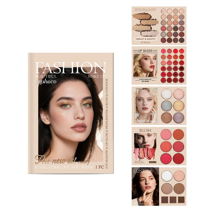 Face Makeup Set, Natural Shades, Radiant Finish, Long-Lasting Daily Wear