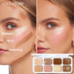 8-Color Shimmer Eyeshadow & Highlighter Palette, Highly Pigmented High-Gloss Finish, Long-Lasting Eye Makeup
