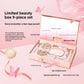 9-Piece Makeup Gift Set with Cushion BB Cream, Concealer, Lipstick, Eyeshadow Palette, Setting Powder & Eye Makeup