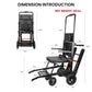 Electric Stair-Climbing Wheelchair – 440 lbs Capacity, 120W Motor & 24V Removable Battery