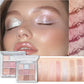 9-Color Eyeshadow Palette with Pearl, Shimmer and Glitter Finishes