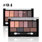 10-Color Earth Tone Eyeshadow Palette, Matte & Pearlescent Shimmer, Highly Pigmented Long-Lasting & Fallout-Resistant