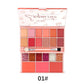 21-Color All-in-One Eyeshadow and Blush Palette, Matte Shimmer and Glitter Shades with Dual Makeup Brush