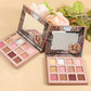 12-Color Eyeshadow Palette, Matte and Glitter Warm Nude Brown Shades, Blendable Pigmented Eye Makeup