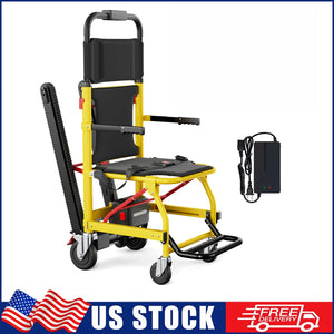 Electric Stair Climbing Wheelchair – Foldable Battery-Powered Stair Lift Chair, 440 lbs Capacity, 120W Motor