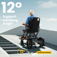 Lightweight Foldable Electric All-Terrain Wheelchair with 400W Motor, 330 lbs Capacity